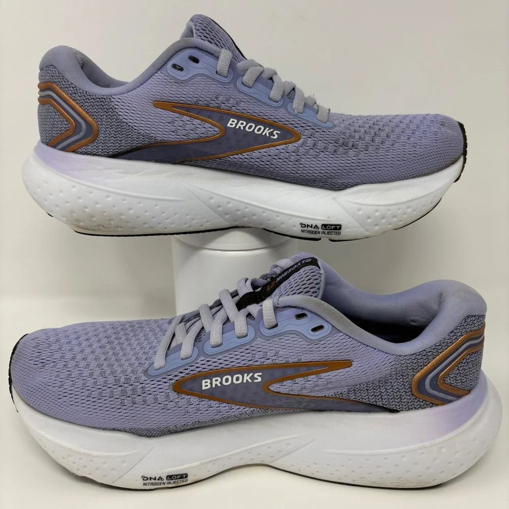 Brooks Glycerin 21 Women's Size 8 Purple White Running Shoes (1204081B544)